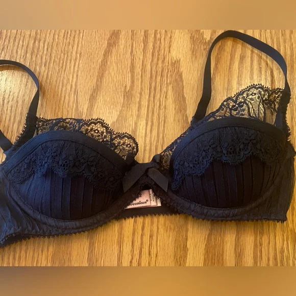 Brand New Agent Provocateur Fifi Bra in All Black. Size 34B